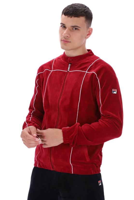 FILA fila tusk classic velour track top 6L8PR23322