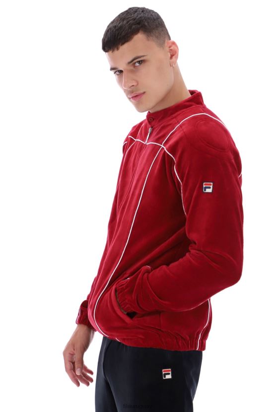 FILA fila tusk classic velour track top 6L8PR23322