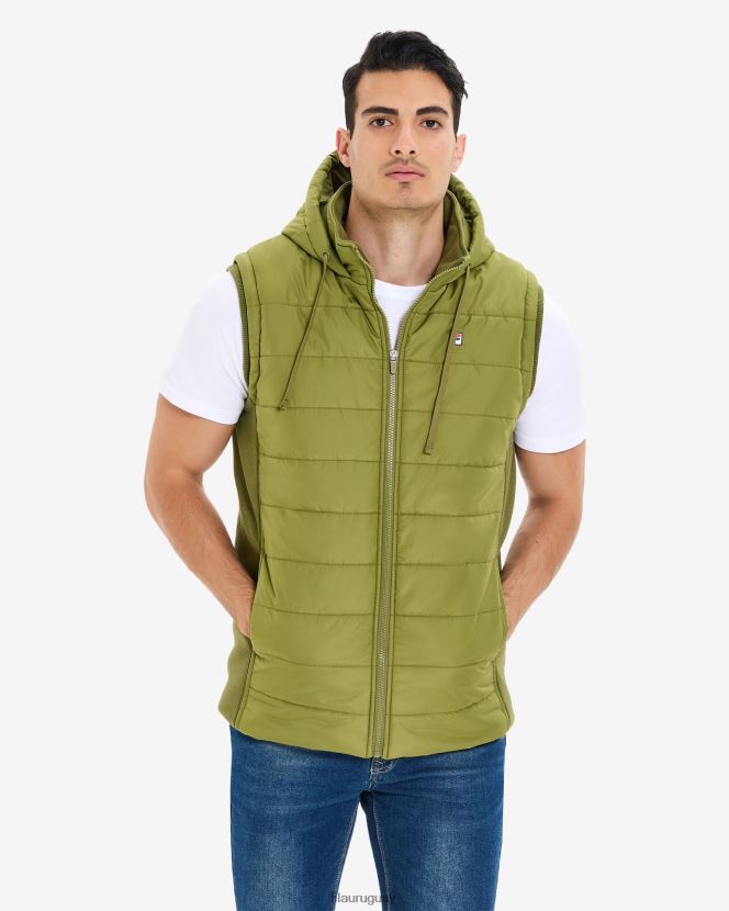 aceituna FILA chaleco acolchado fila julio oliva para hombre 6L8PR22650