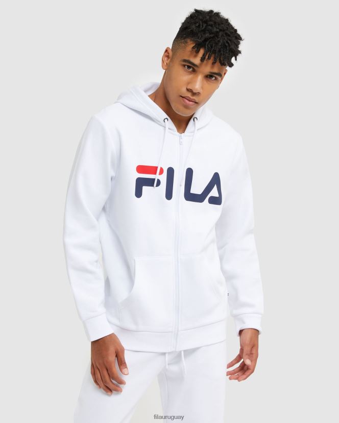 blanco FILA chaqueta fila clasica unisex con cremallera blanca 6L8PR22499