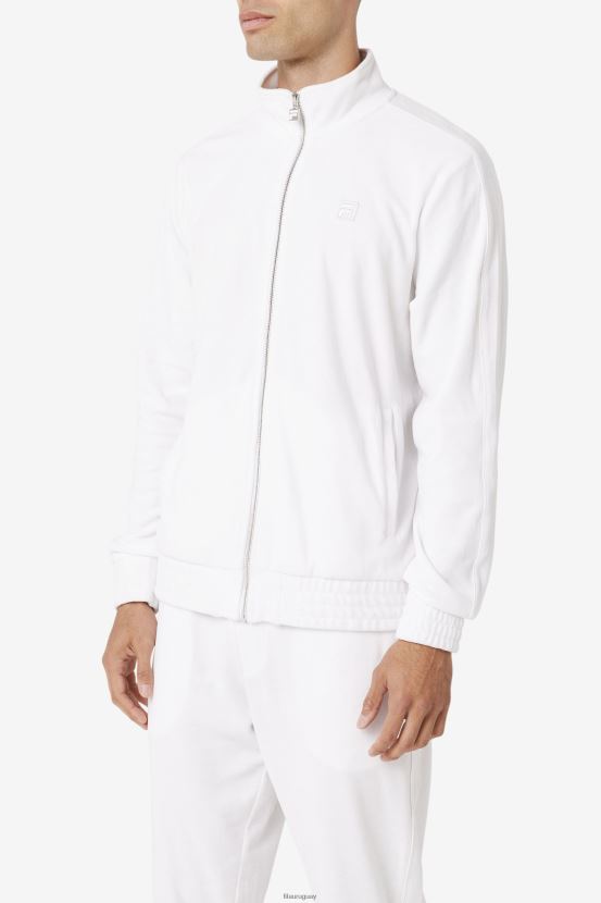 blanco FILA chaqueta fila deverall velour blanca 6L8PR2813