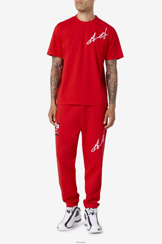 rojo FILA pantalon fila Grant Hill Orson rojo 6L8PR2591