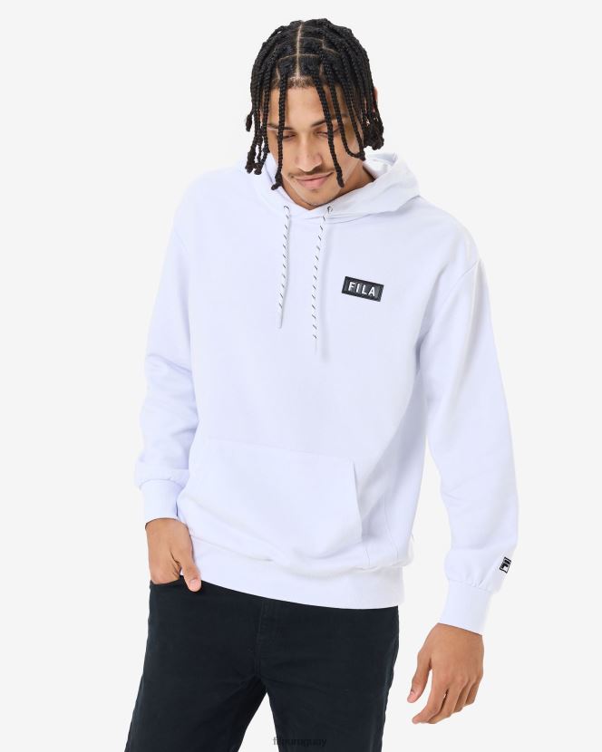 blanco FILA sudadera fila blanca unisex arlo 6L8PR22622