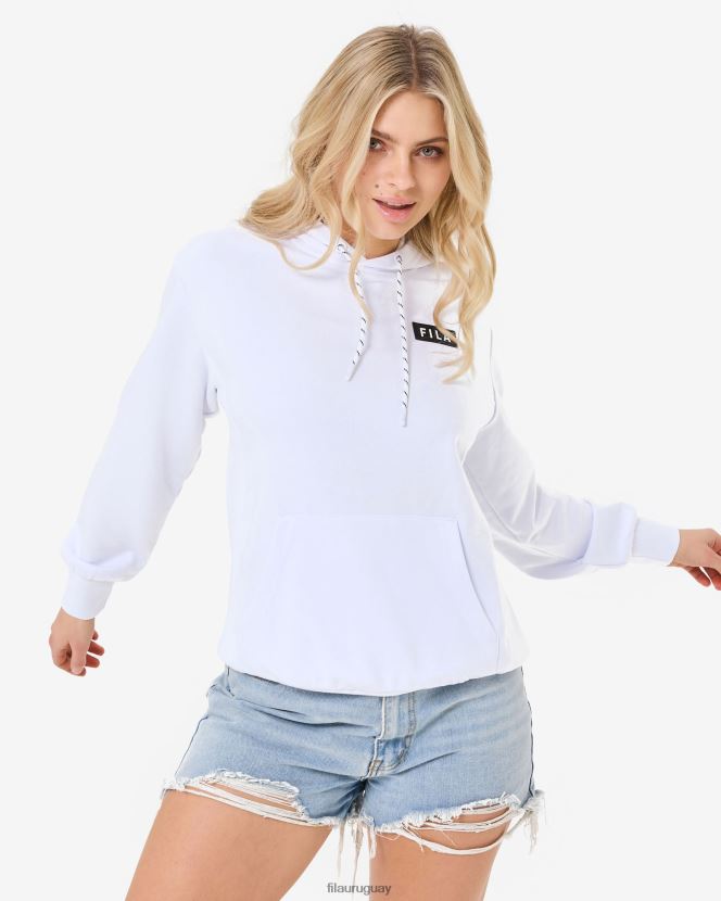blanco FILA sudadera fila blanca unisex arlo 6L8PR22622