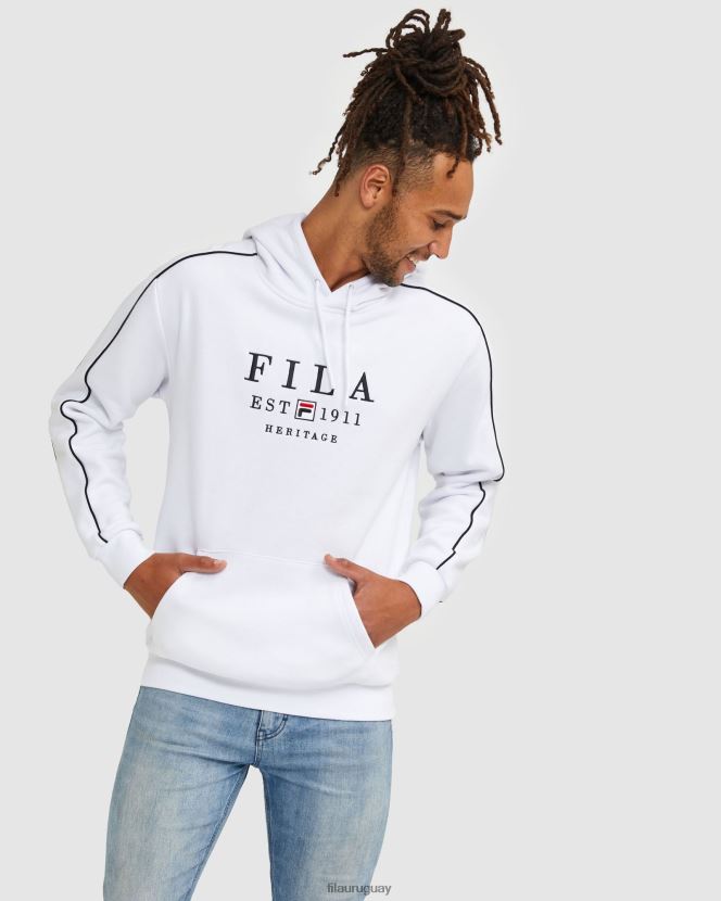 blanco FILA sudadera fila unisex blanca 6L8PR22442