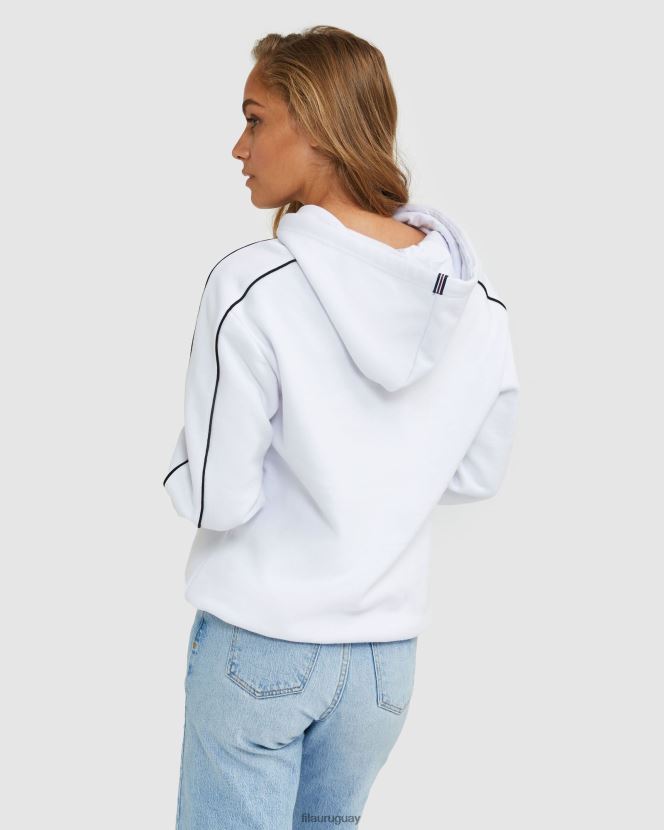 blanco FILA sudadera fila unisex blanca 6L8PR22442