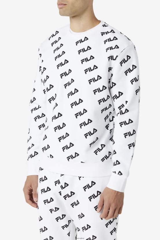 blanco negro FILA fila logo diagonal blanco/negro 6L8PR2468