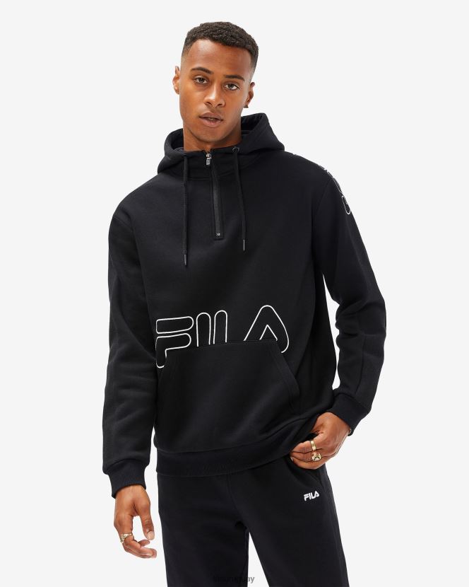 negro FILA fila jay qtr zip hombre negro 6L8PR22606