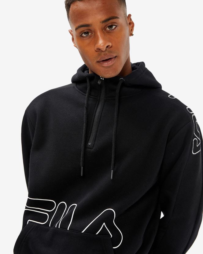 negro FILA fila jay qtr zip hombre negro 6L8PR22606