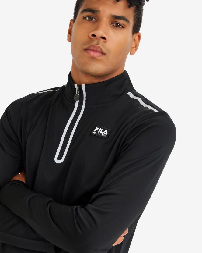 negro FILA fila luca qtr zip hombre negro 6L8PR22599