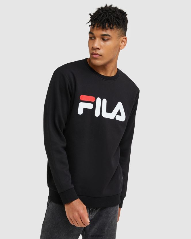 negro FILA sudadera fila negra clasica unisex 6L8PR22488