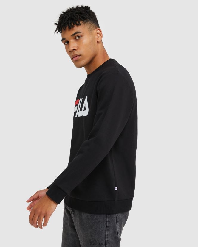 negro FILA sudadera fila negra clasica unisex 6L8PR22488