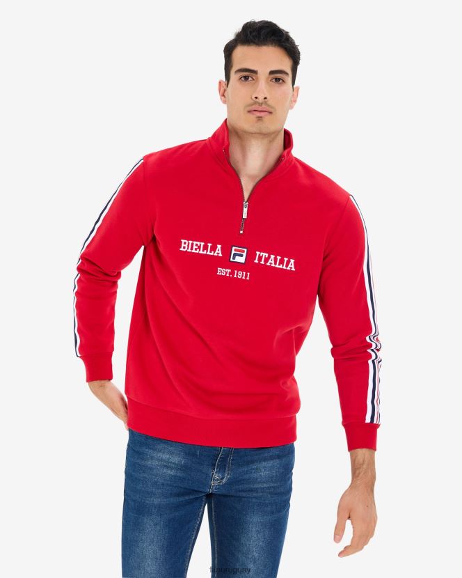 rojo FILA fila aemero qtr zip hombre rojo 6L8PR22623