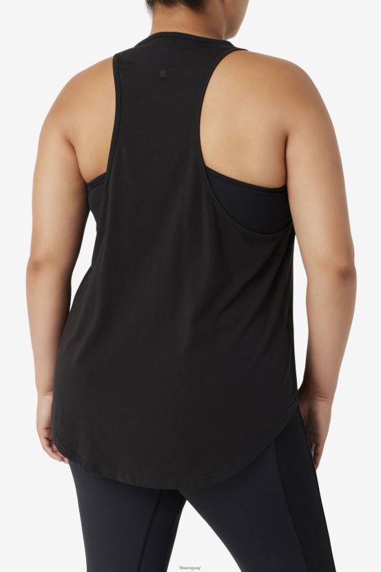 negro FILA fila camiseta negra fi-lux larga 6L8PR21906