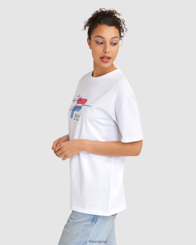 blanco FILA camiseta cinzia mujer blanca fila 6L8PR22837