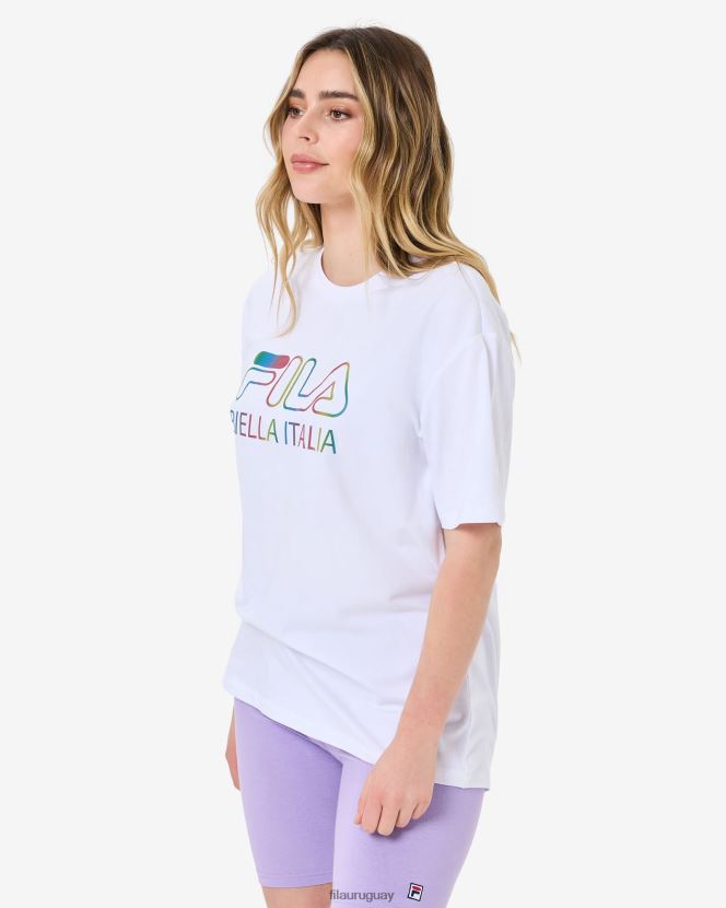 blanco FILA camiseta fila blanca maddy oversize 6L8PR22944