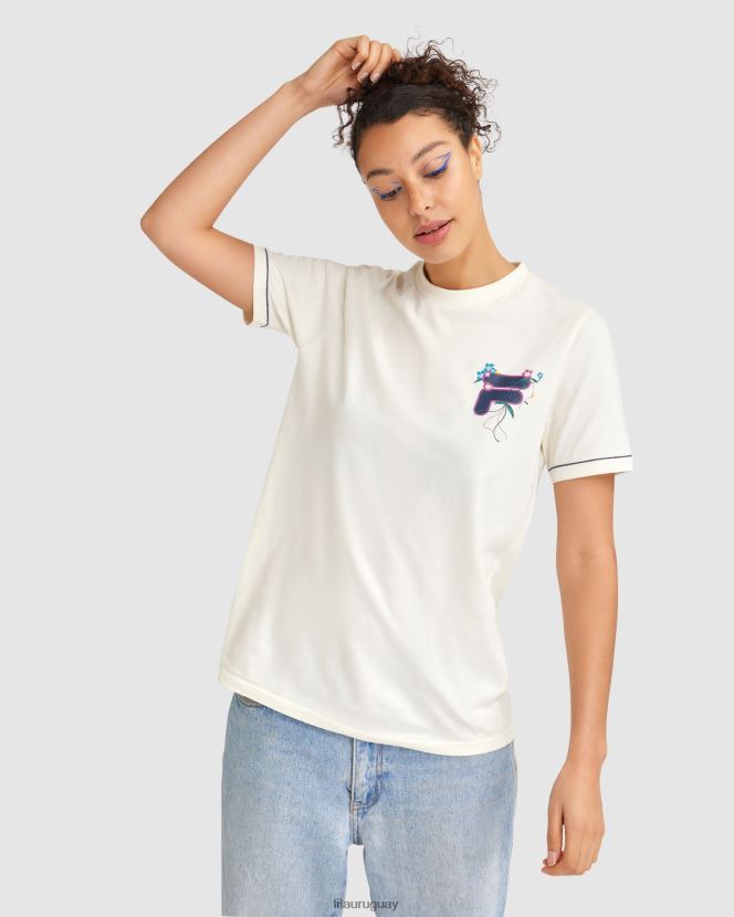 garceta FILA camiseta tally mujer fila egret 6L8PR22804