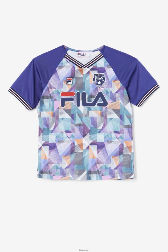 geoimpresión/azul FILA jersey fila geoprint/azul fallone 6L8PR21458