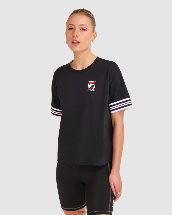 negro FILA camiseta fila chiara mujer negra 6L8PR22861