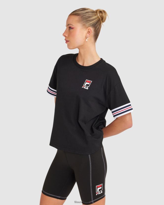 negro FILA camiseta fila chiara mujer negra 6L8PR22861