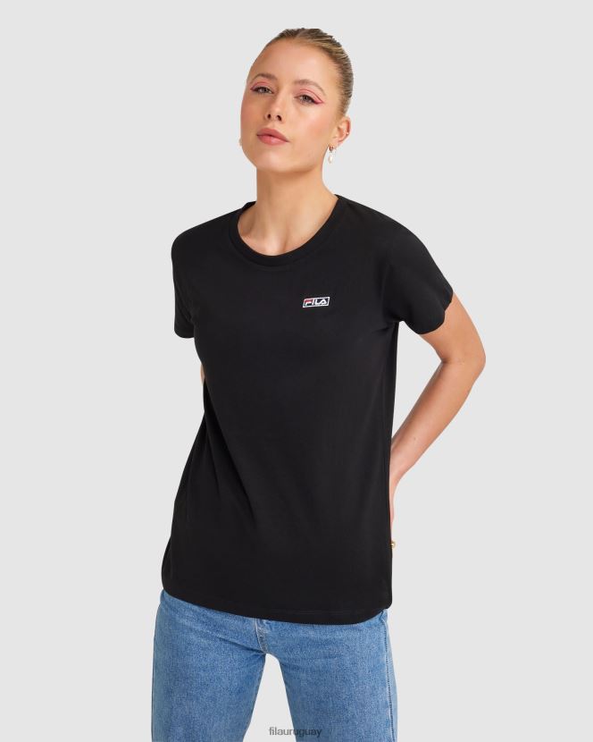 negro FILA camiseta fila imogen mujer negra 6L8PR22847