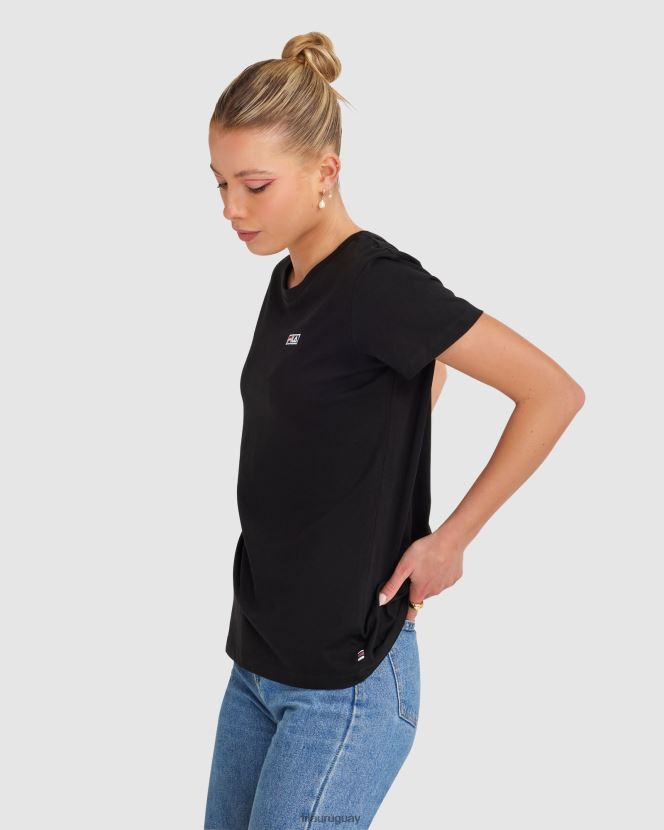 negro FILA camiseta fila imogen mujer negra 6L8PR22847