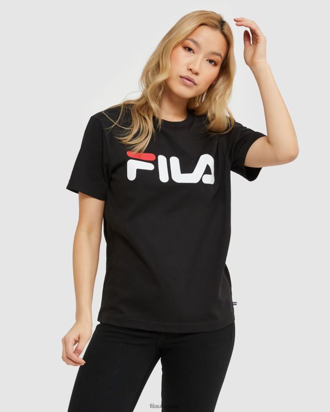 negro FILA camiseta fila negra clásica unisex 6L8PR22434