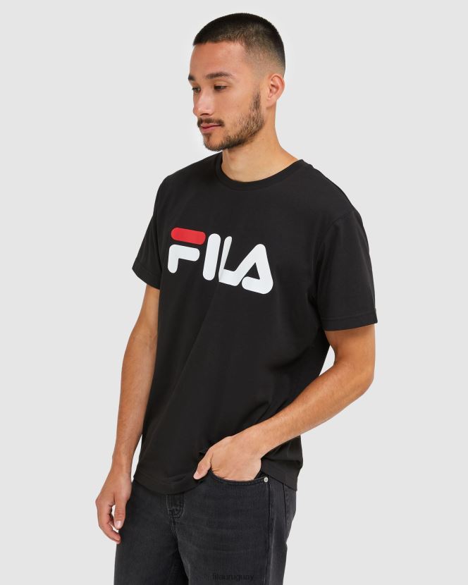 negro FILA camiseta fila negra clásica unisex 6L8PR22434