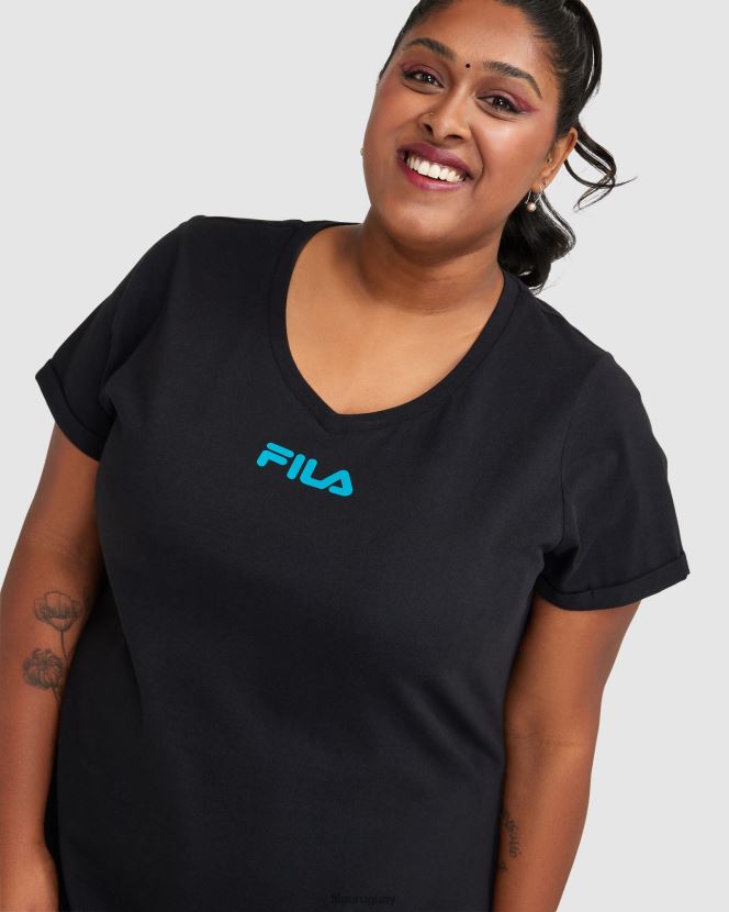 negro FILA camiseta rebecca mujer fila negra 6L8PR22858