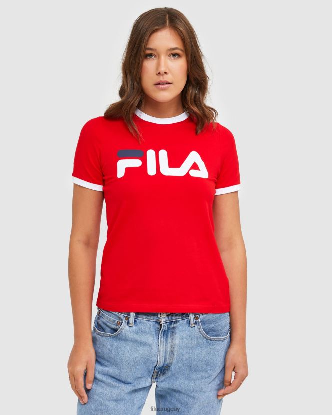 rojo FILA camiseta fila classic ringer roja para mujer 6L8PR22895