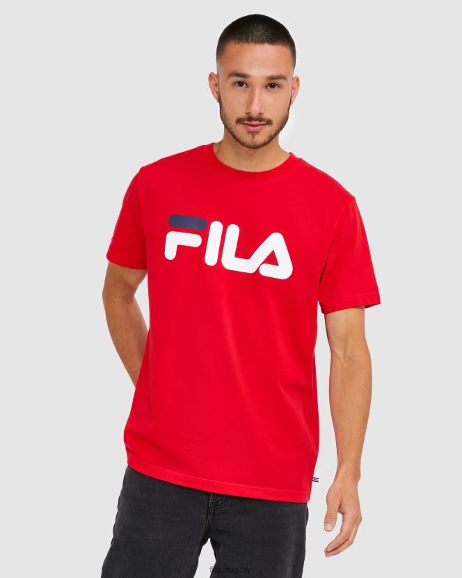 rojo FILA camiseta fila roja clásica unisex 6L8PR22440