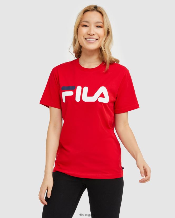 rojo FILA camiseta fila roja clásica unisex 6L8PR22440