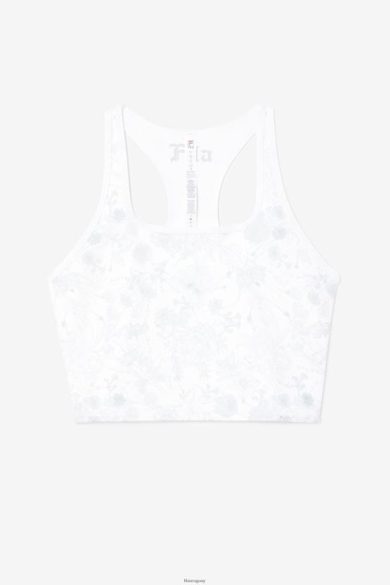 blanco FILA fila zuri reversible crop tank blanco 6L8PR21457