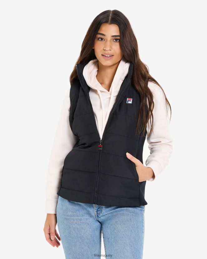 negro FILA chaleco fila iranga puff negro para mujer 6L8PR22974