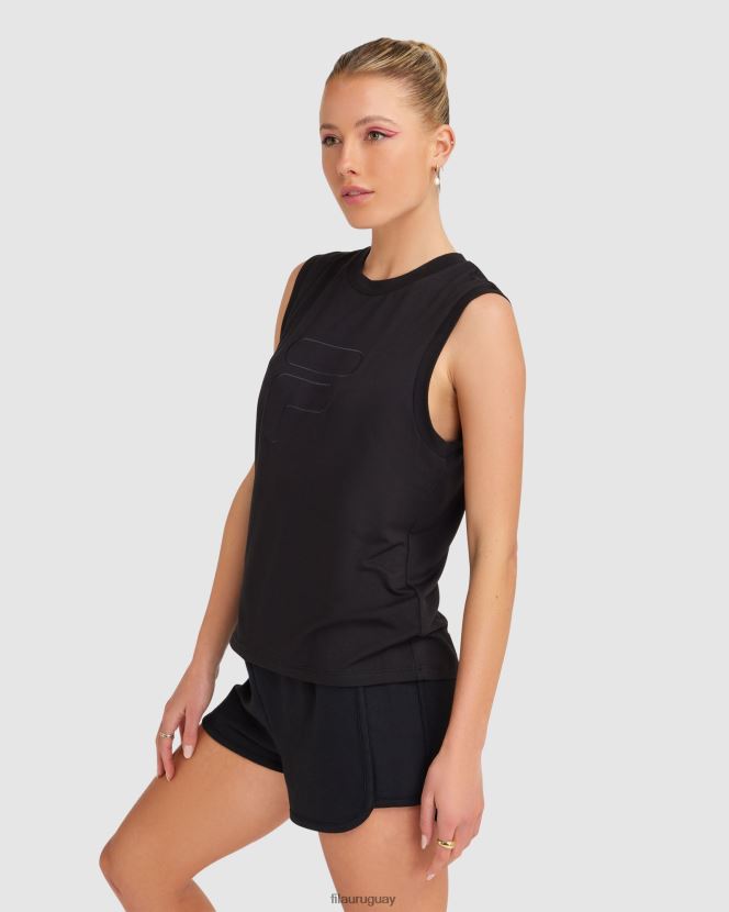 negro FILA fila spencer mujer negra 6L8PR22812