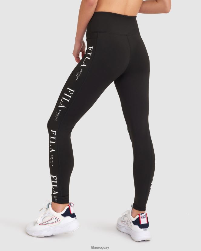 negro FILA mallas fila elektra negras para mujer 6L8PR22841