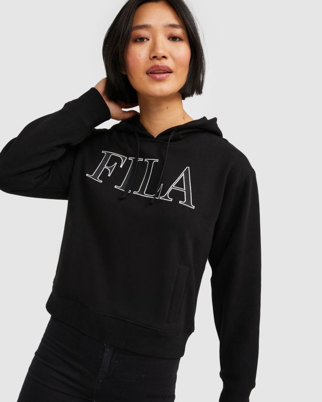 negro FILA sudadera fila isidora negra mujer 6L8PR22970