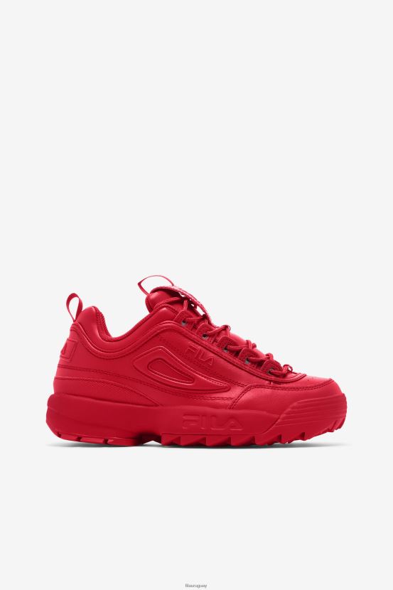 rojo FILA fila disruptor 2 premium mujer rojas 6L8PR21161