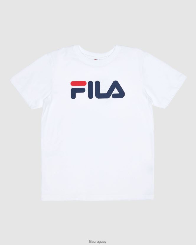 blanco FILA camiseta blanca clasica infantil fila 6L8PR23096