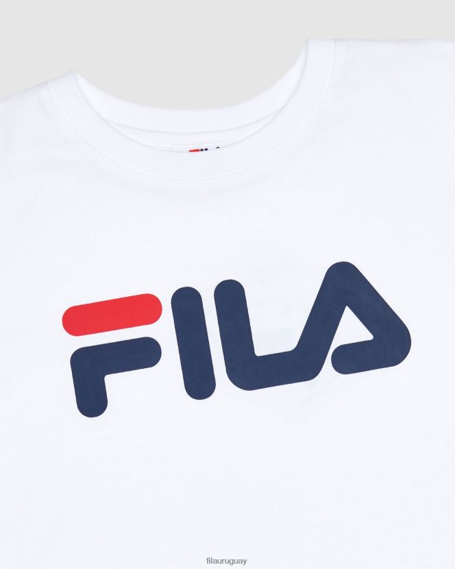 blanco FILA camiseta blanca clasica infantil fila 6L8PR23096