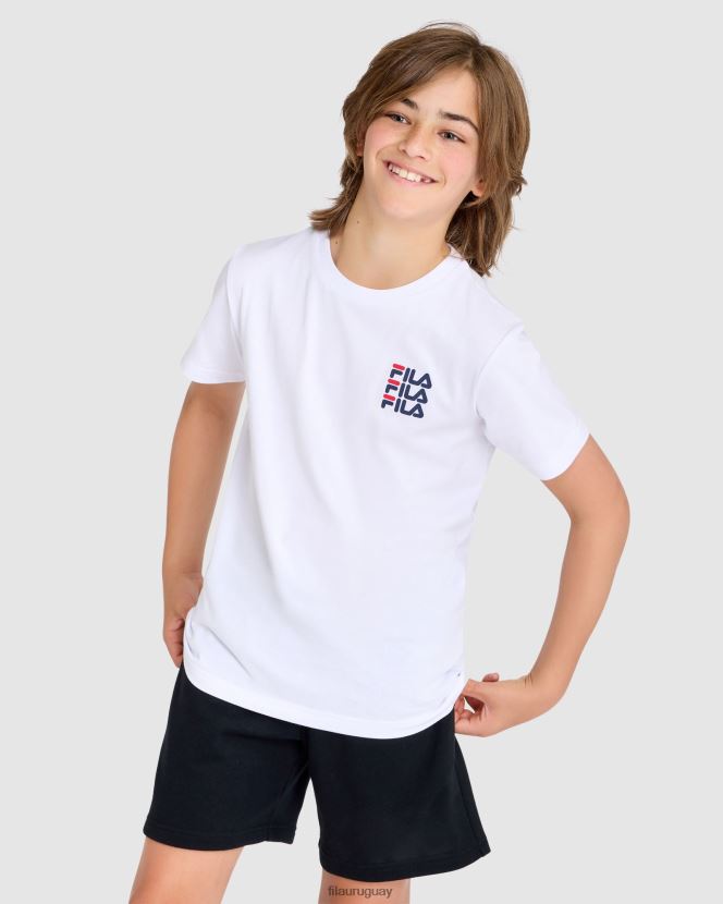 blanco FILA camiseta fila ripley infantil blanca 6L8PR23048