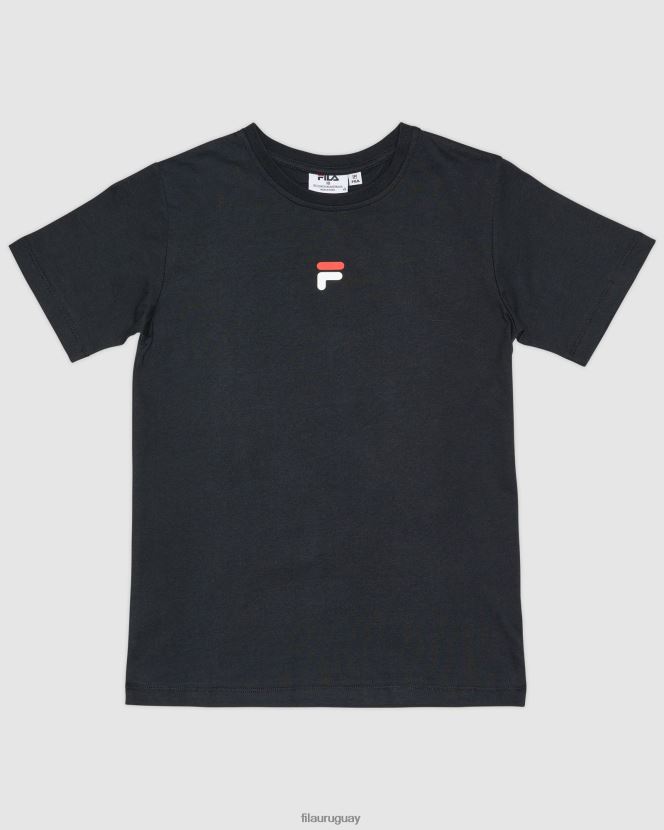 negro FILA camiseta fila carson niño negra 6L8PR23160