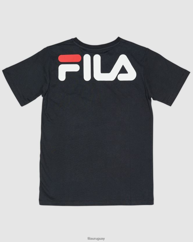 negro FILA camiseta fila carson niño negra 6L8PR23160