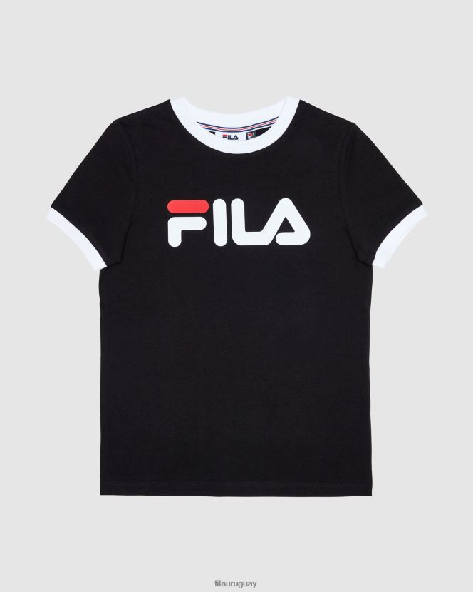 negro FILA camiseta fila classic niña negra 6L8PR23135