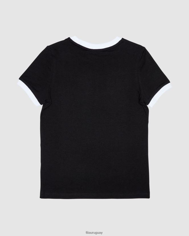 negro FILA camiseta fila classic niña negra 6L8PR23135