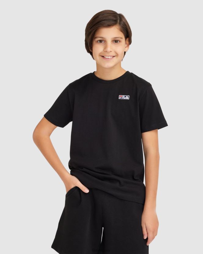 negro FILA camiseta fila parker niño negra 6L8PR23079