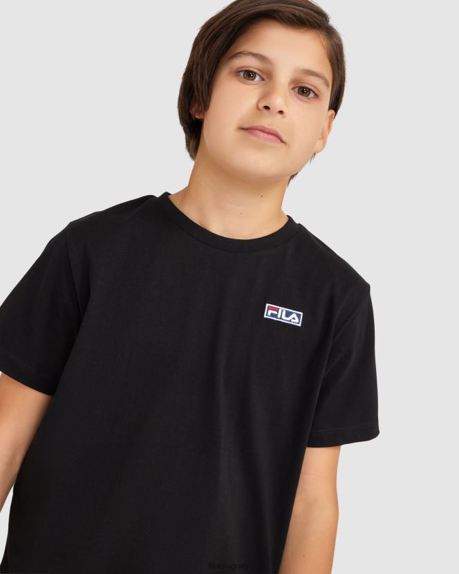 negro FILA camiseta fila parker niño negra 6L8PR23079