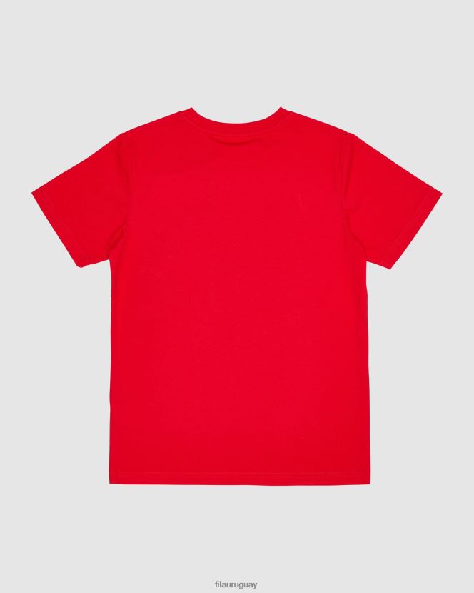 rojo FILA camiseta clásica infantil fila roja 6L8PR23098