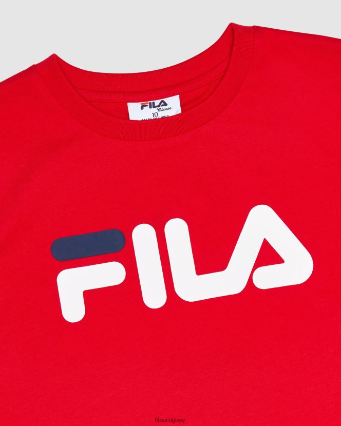 rojo FILA camiseta clásica infantil fila roja 6L8PR23098