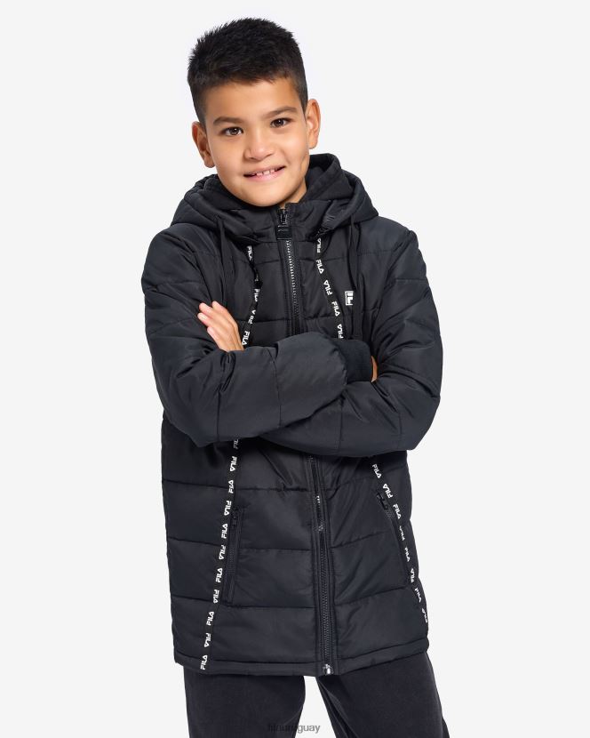 negro FILA chaqueta fila maxim puff niño negro 6L8PR23163